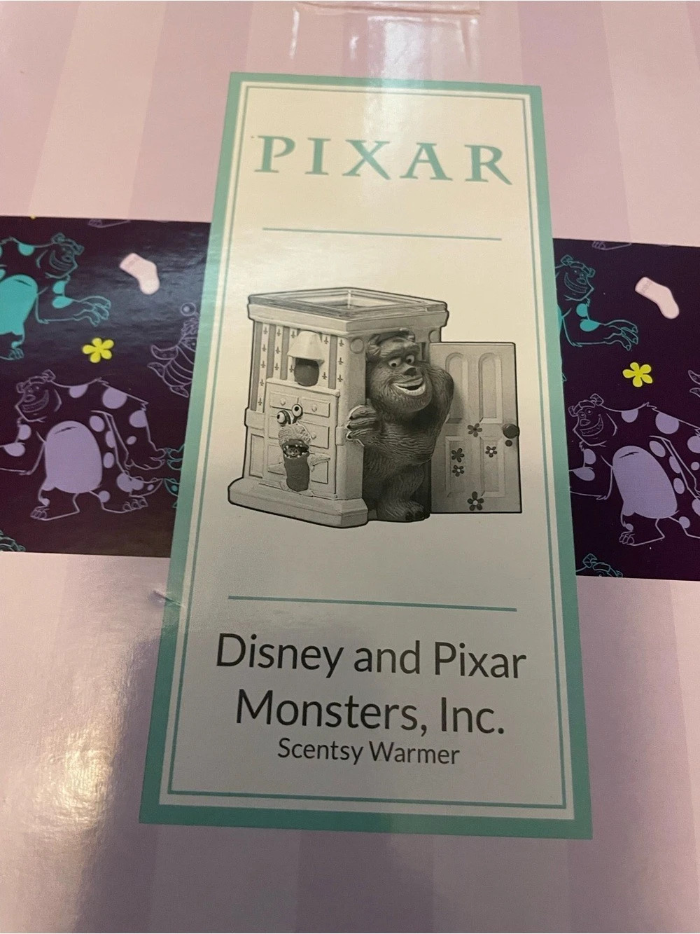 Scentsy Disney and Pixar Monsters, Inc. Scentsy Warmer White & Purple